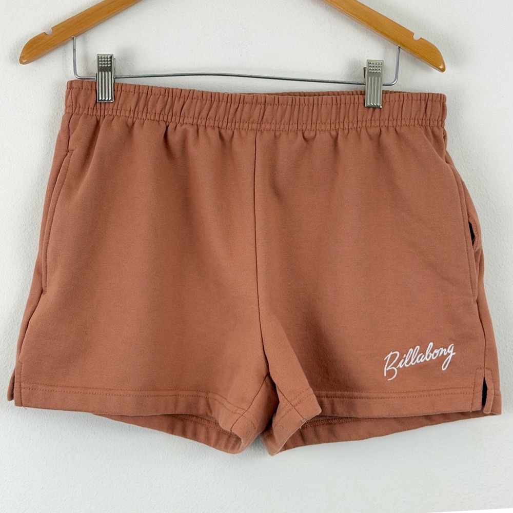 Billabong Beachy Minimalist Womens XL Terracotta Fleece Lounge Sweat Shorts